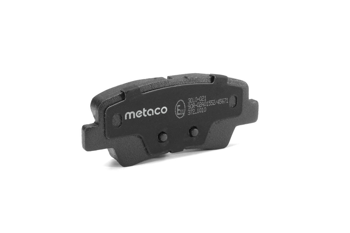 Колодки тормозные задние дисковые к-кт metaco 3010-021 preview 3