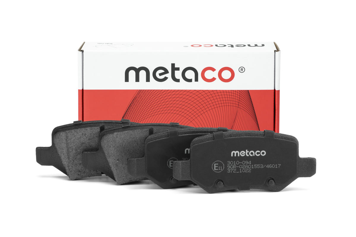 Колодки тормозные задние дисковые к-кт metaco 3010-094 preview 1