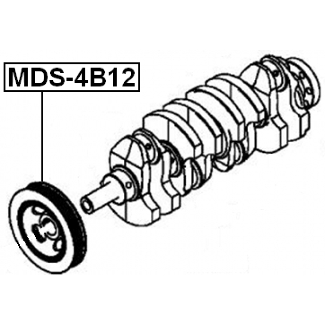 Шкив коленвала FEBEST MDS-4B12 preview 2
