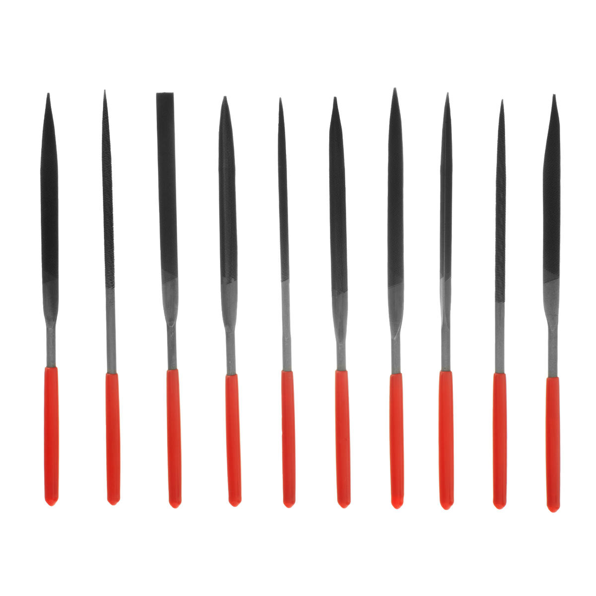 Набор надфилей 160х4 мм, 10шт. обрезиненные рукоятки MATRIX preview 1