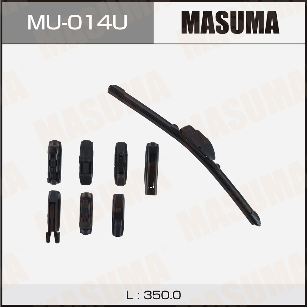 Щетка стеклоочистителя 350 мм бескаркасная 1 шт MASUMA Nano Graphite MU-014U preview 1 Щетка стеклоочистителя 350 мм бескаркасная 1 шт MASUMA Nano Graphite MU-014U preview 1