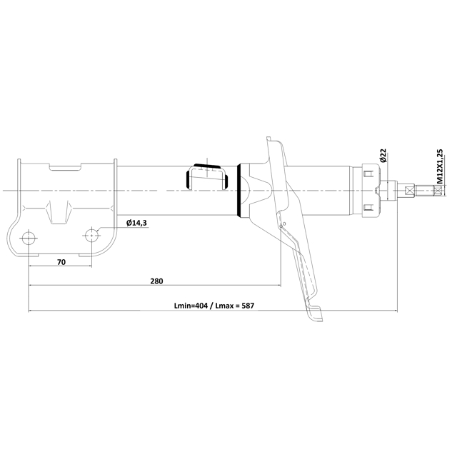 Амортизатор передний FEBEST 12110-017FR preview 2