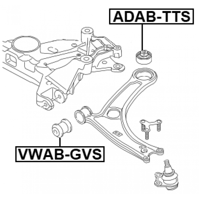 Сайлентблок задний переднего нижнего рычага preview 2