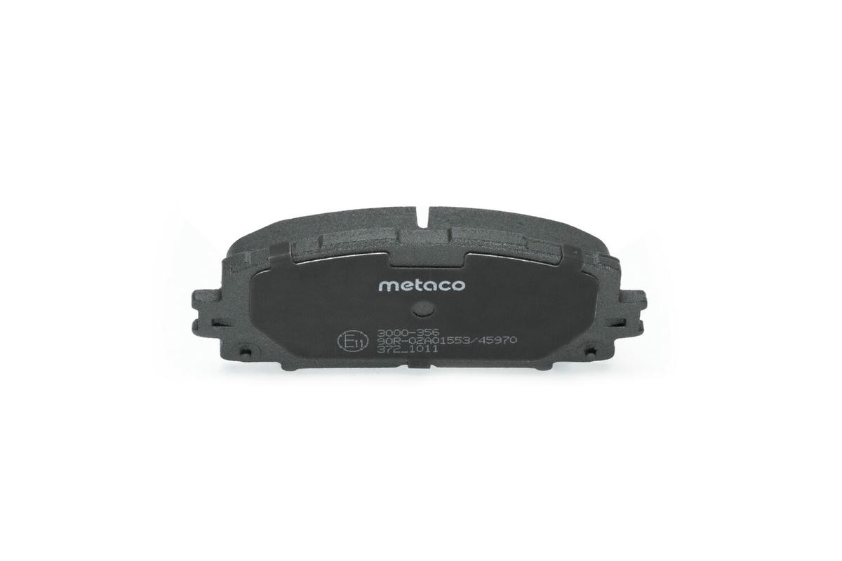 Колодки тормозные передние к-кт metaco 3000-356 preview 4