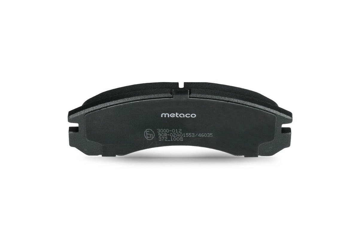 Колодки тормозные передние к-кт metaco 3000-012 preview 5