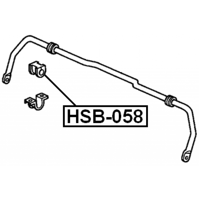 Втулка (сайлентблок) заднего стабилизатора FEBEST HSB-058 preview 2