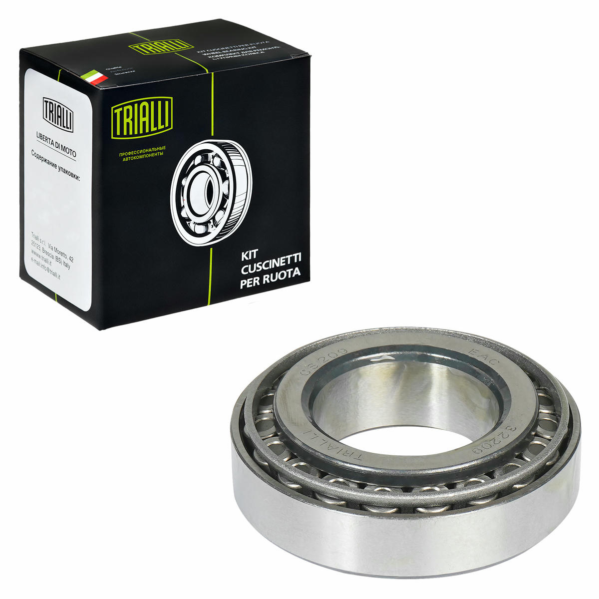 Подшипник ступицы для а/м ГАЗ 3302 задн. наруж. (ролик.конич.) (7509) (CS 209) preview 1