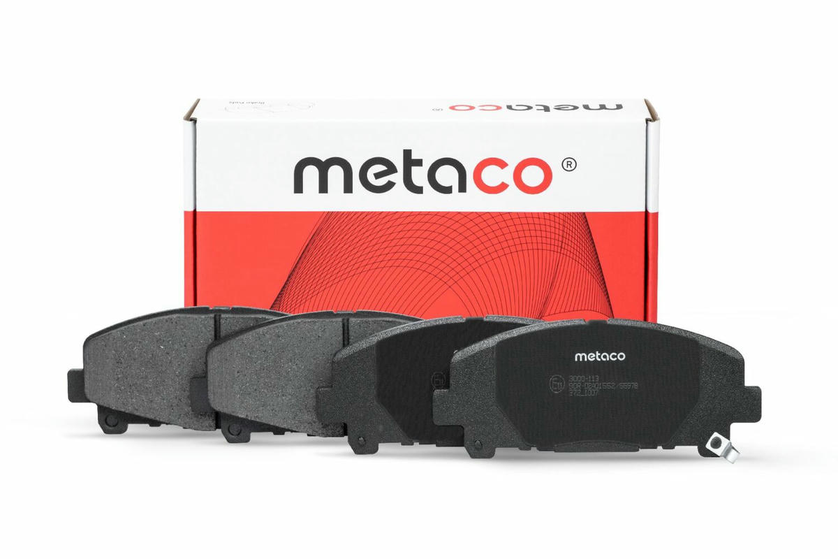 Колодки тормозные передние к-кт metaco 3000-113 preview 1