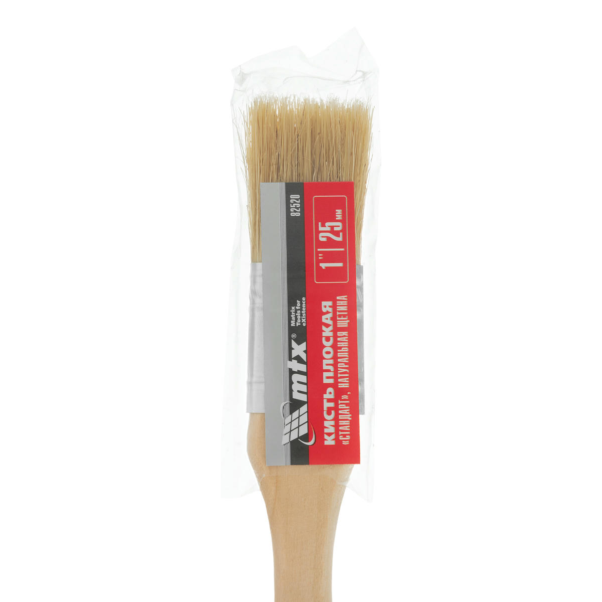 Кисть плоская "Стандарт" 1", натуральная щетина MATRIX preview 4