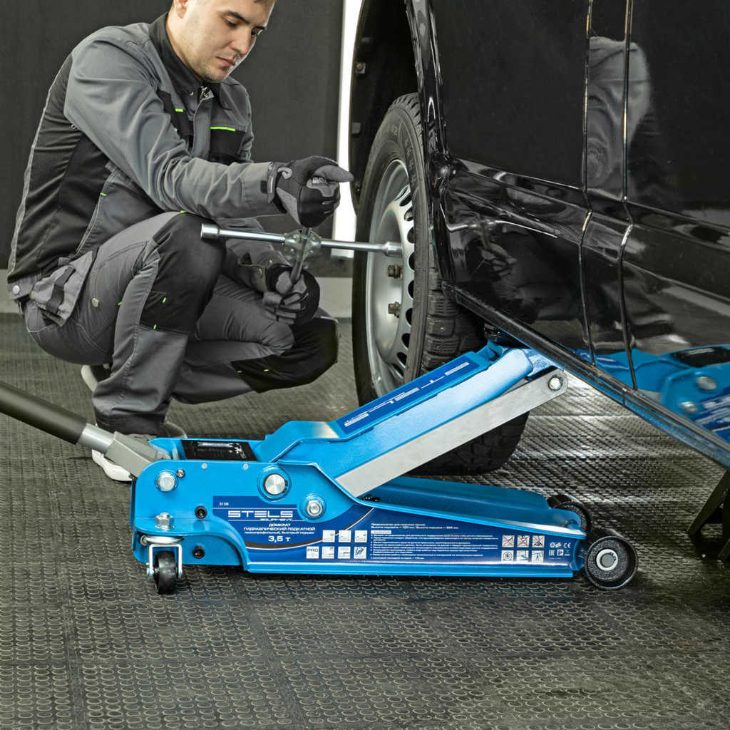Домкрат подкатной гидравлический 3,5т 110-565мм проф быстр.подъем LOW PROFILE QUICK LIFT STELS preview 14