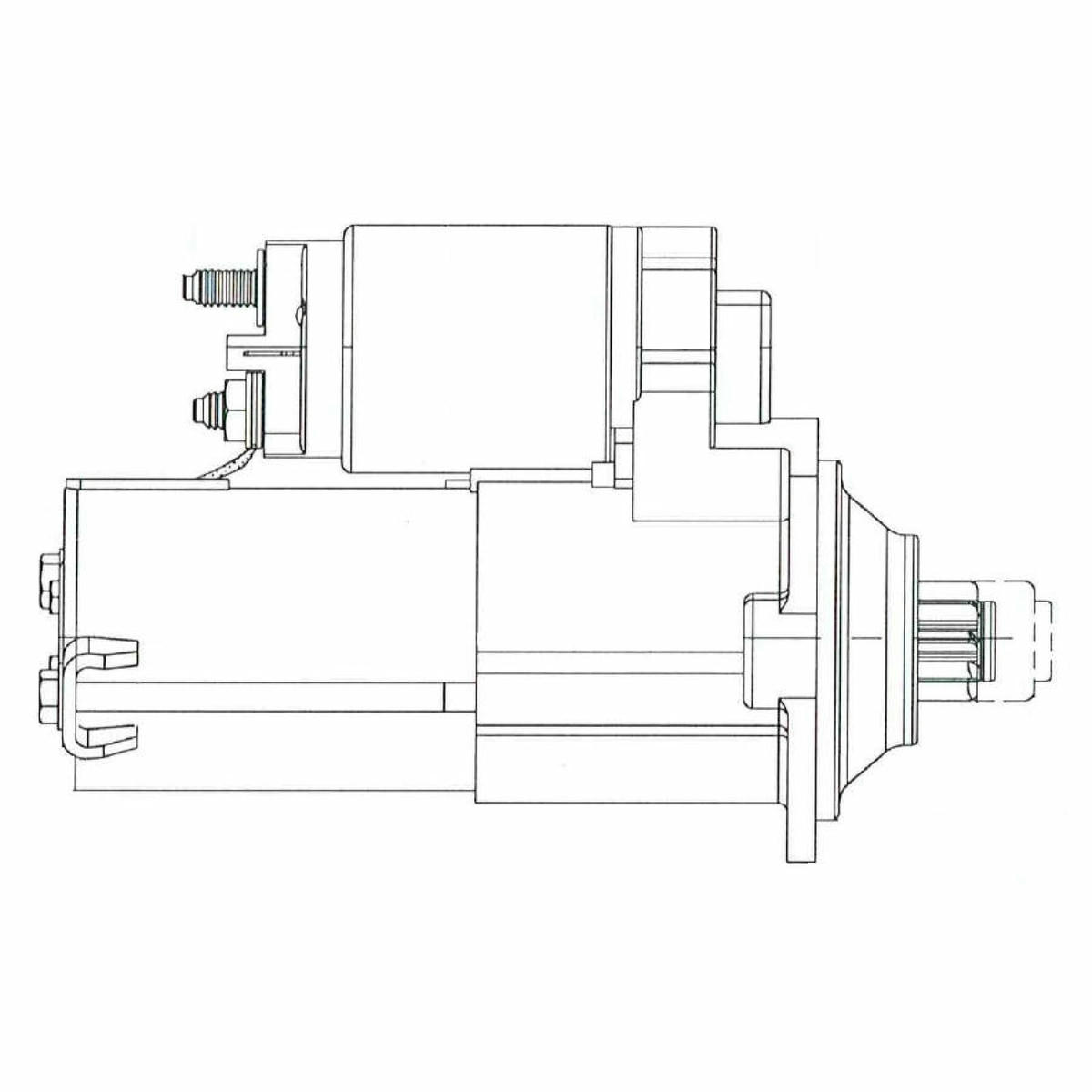 Стартер для а/м Chery QQ6 (06-) 1.1i 1,3кВт (LSt 2732) preview 6