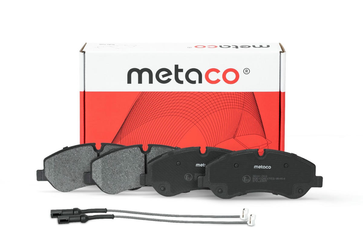 Колодки тормозные передние к-кт metaco 3000-269 preview 1
