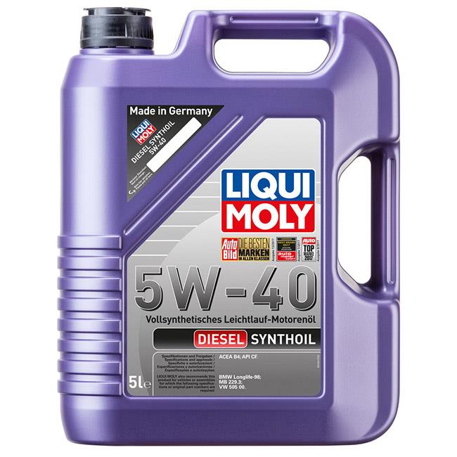 Масло моторное LIQUI MOLY DIESEL SYNTHOIL 5W40 5л синт. preview 2