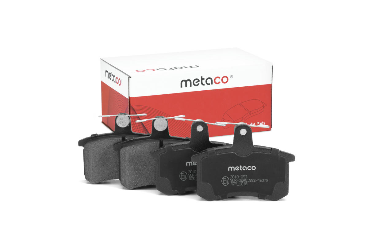 Колодки тормозные задние дисковые к-кт metaco 3010-053 preview 1