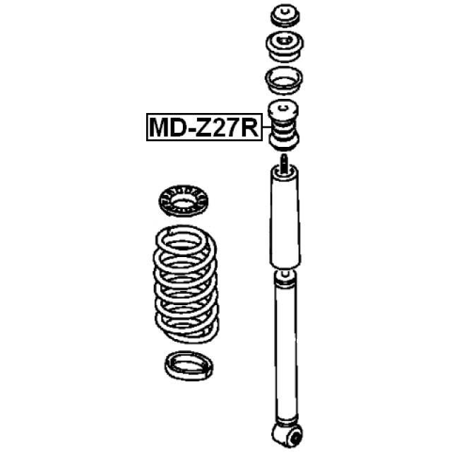 Отбойник амортизатора FEBEST MD-Z27R preview 2
