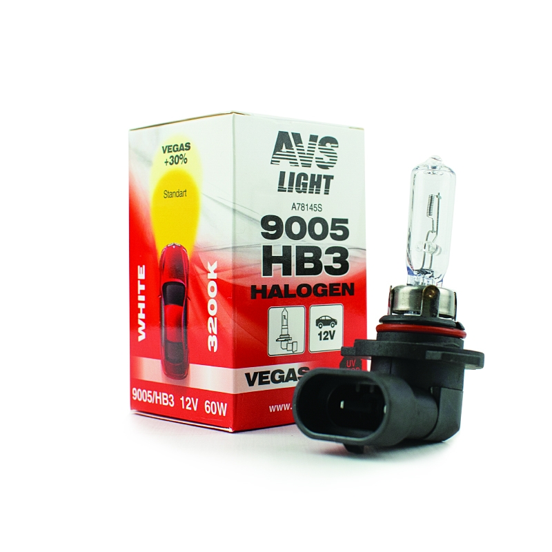 Галогенная лампа AVS Vegas HB3/9005.12V.60W.1шт., шт preview 1