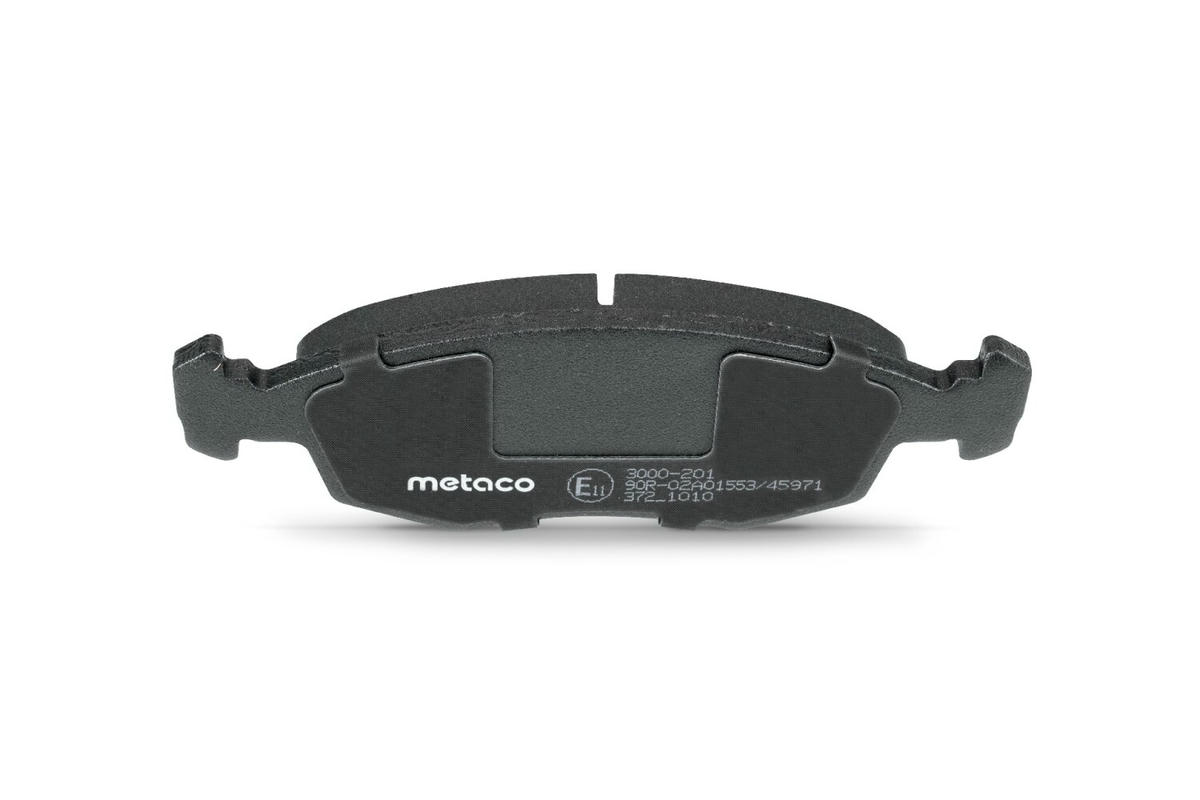 Колодки тормозные передние к-кт metaco 3000-201 preview 5
