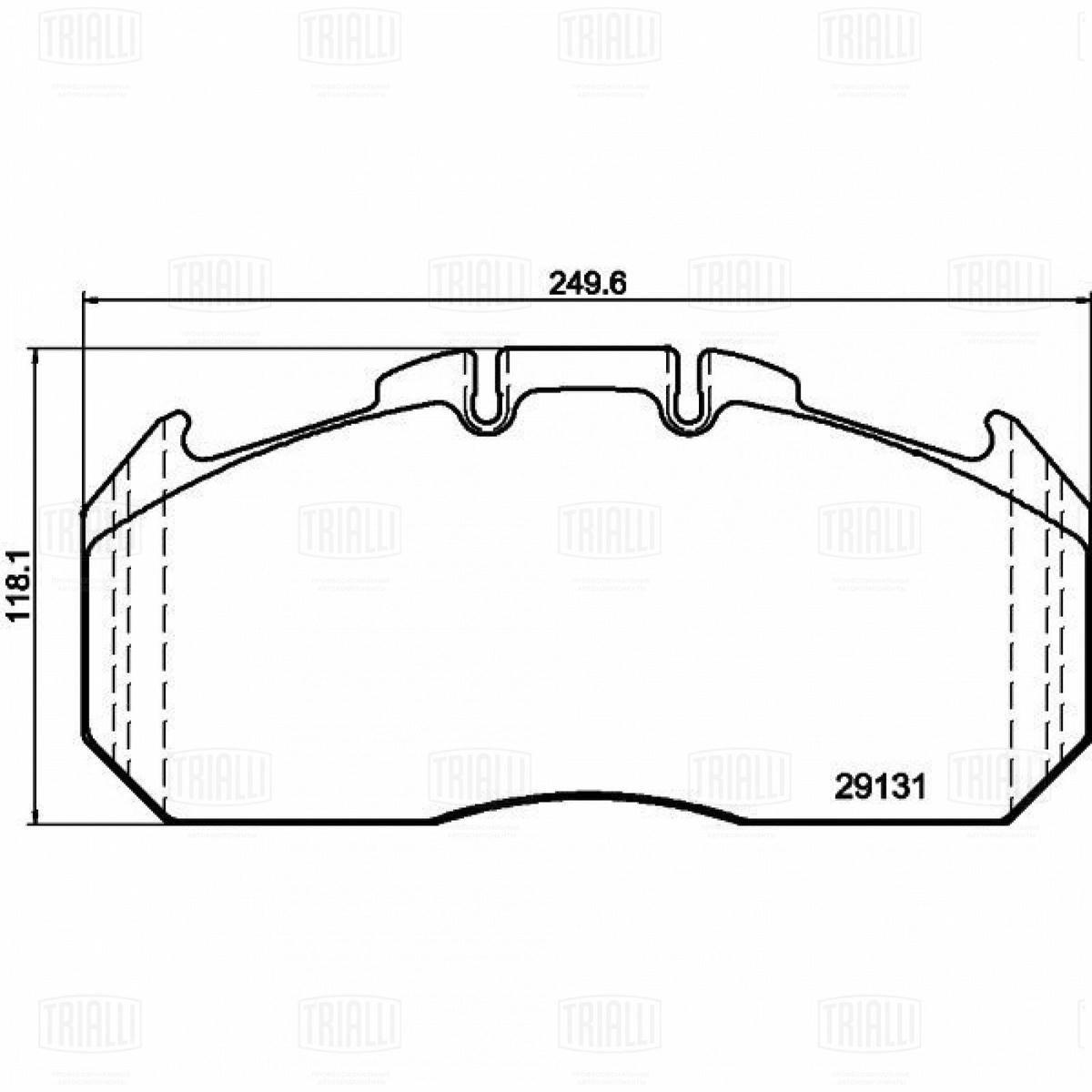 Колодки тормозные передние к-кт TRIALLI PFT 29131 preview 5