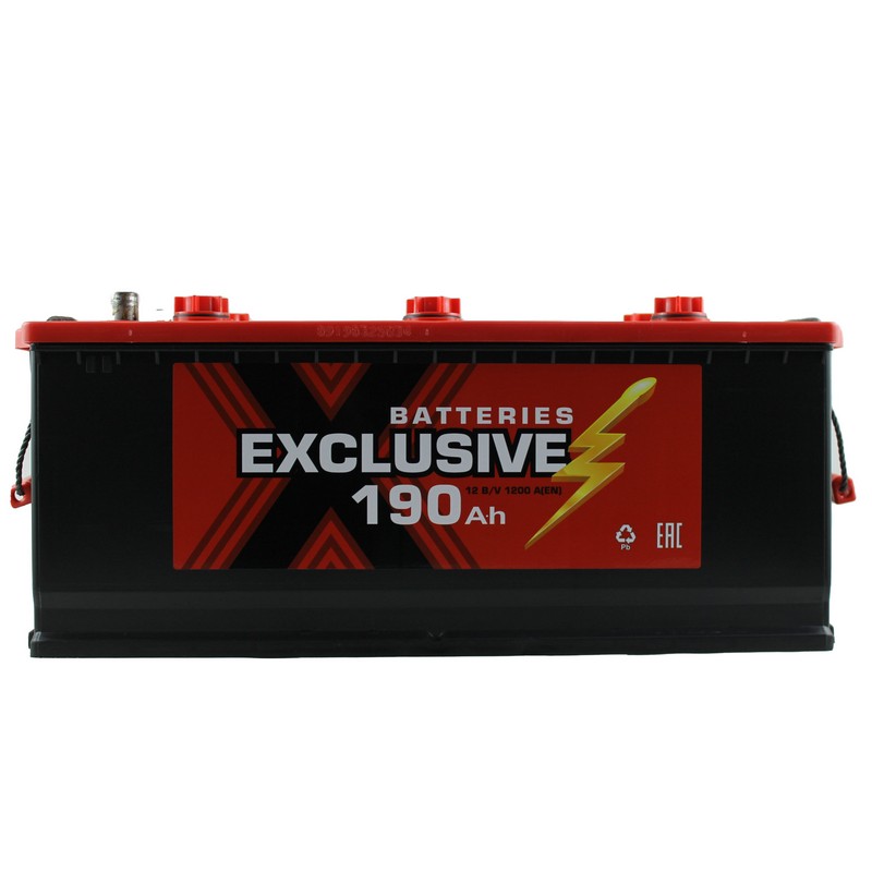 Аккумуляторная батарея Exclusive 6СТ190 (+слева) EURO конус 513х223х223 Казахстан (ETN-690 034 120) preview 1