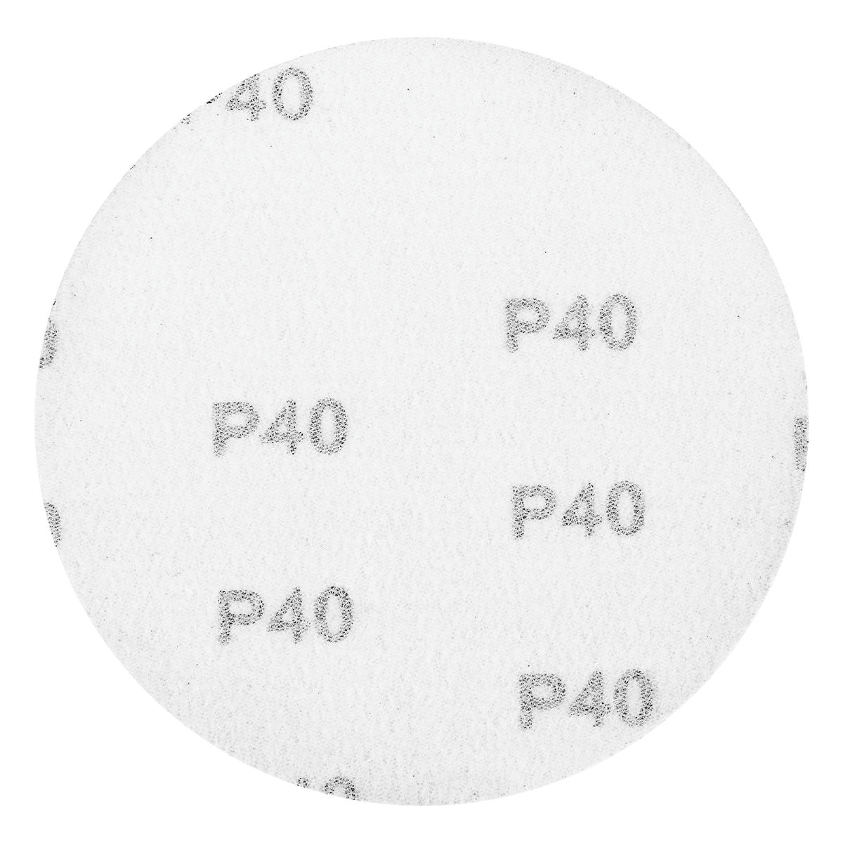 Круг абразивный на ворсовой подложке под "липучку", P 40, 125 мм, 10шт. MATRIX preview 3