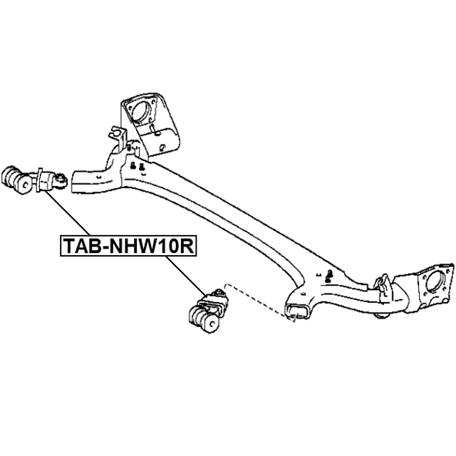 Сайлентблок рычага FEBEST TAB-NHW10R preview 2