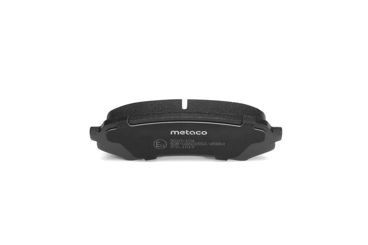 Колодки тормозные задние дисковые к-кт metaco 3010-104 preview 4