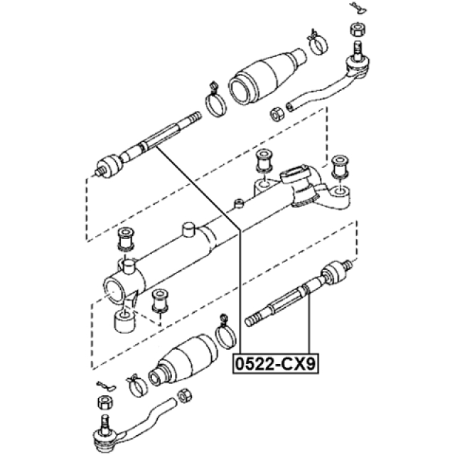 Тяга рулевая FEBEST 0522-CX9 preview 2
