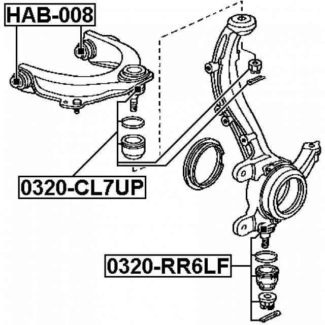 Опора шаровая FEBEST 0320-RR6LF preview 2