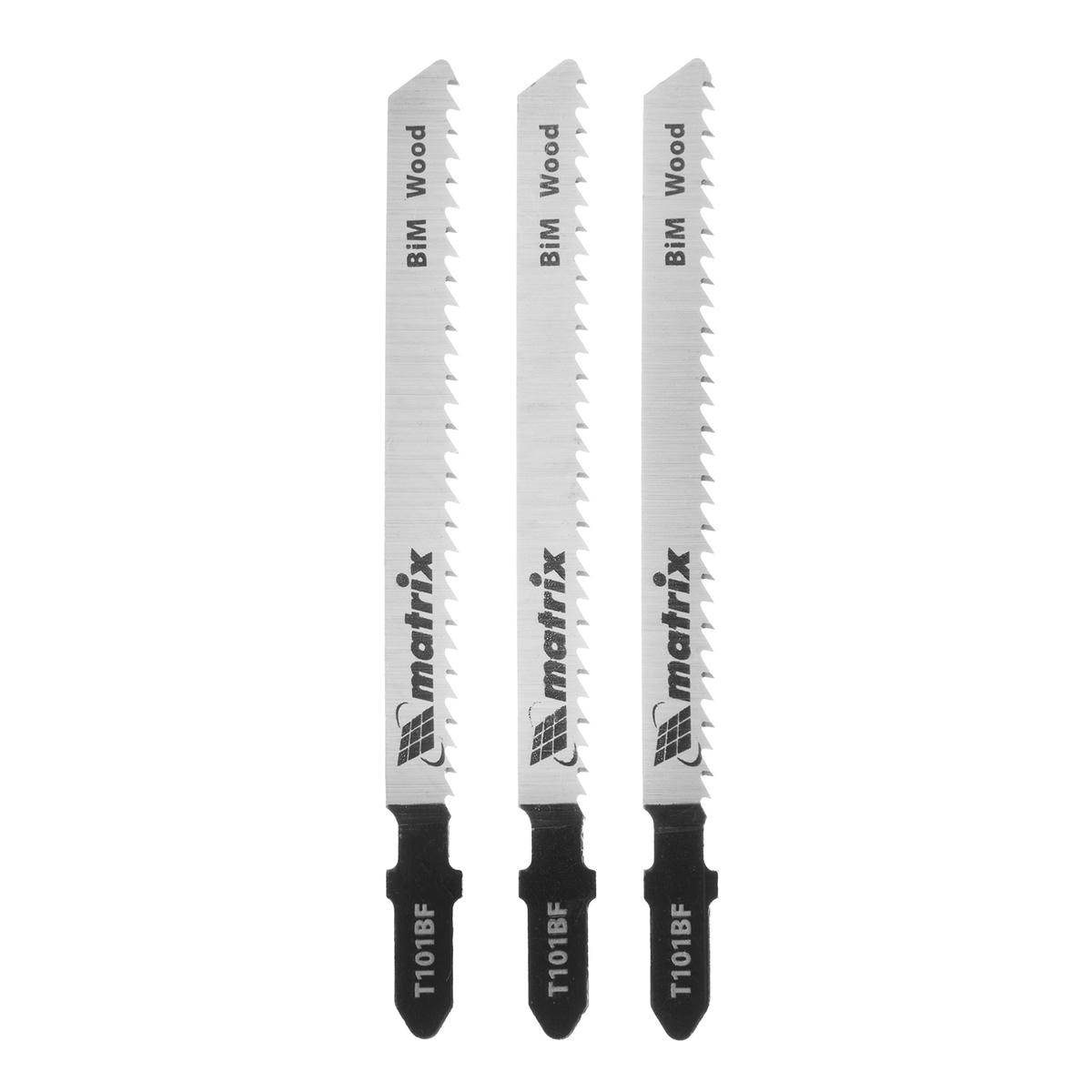 Полотна для электролобзика по дереву, 3 шт. T101BF, 75 x 2,5мм, Bimetal MATRIX preview 1