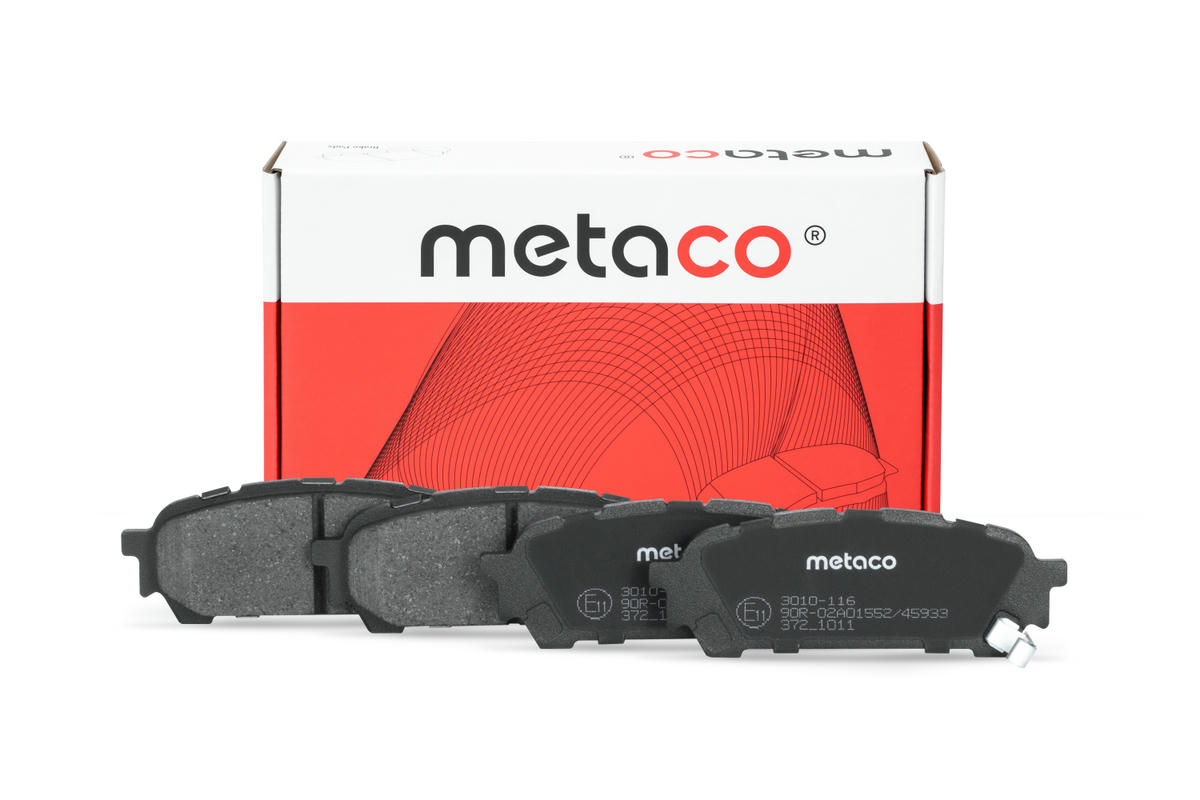 Колодки тормозные задние к-кт metaco 3010-116 preview 3