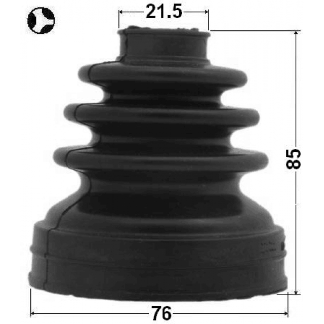 Пыльник ШРУСа внутр. пер FEBEST 0115-ACU35RT preview 2 Пыльник ШРУСа внутр. пер FEBEST 0115-ACU35RT preview 2