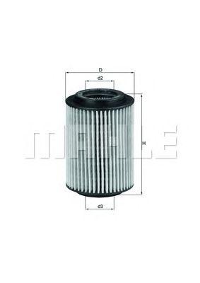 Фильтр масляный MAHLE _OX 347D preview 1