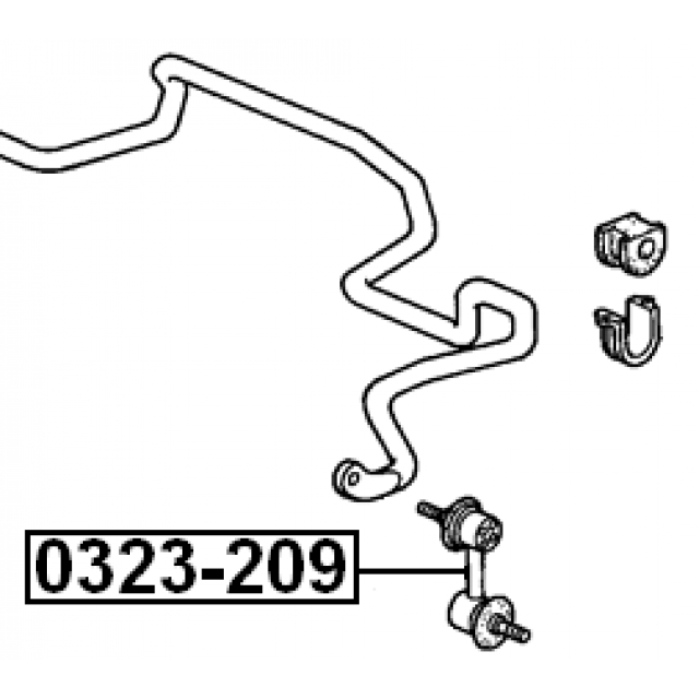 Стойка переднего стабилизатора FEBEST 0323-209 preview 2