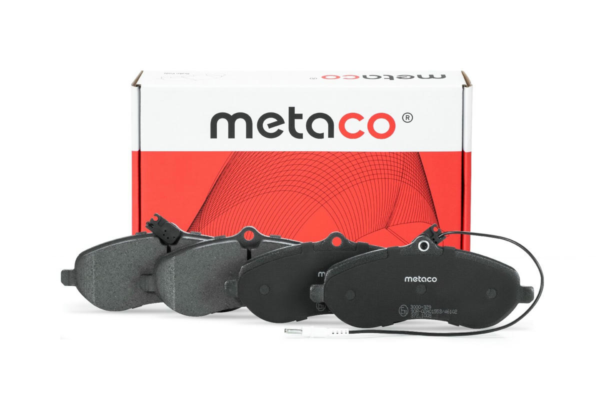 Колодки тормозные передние к-кт metaco 3000-329 preview 1