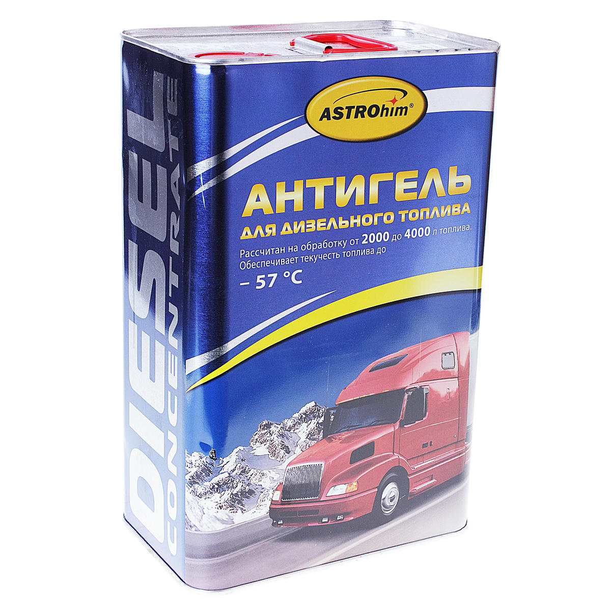 Присадка депрессорная ASTROhim "Антигель" для дизельного топлива (на 2000 л), жестяная канистра 4 л AC-125 preview 1