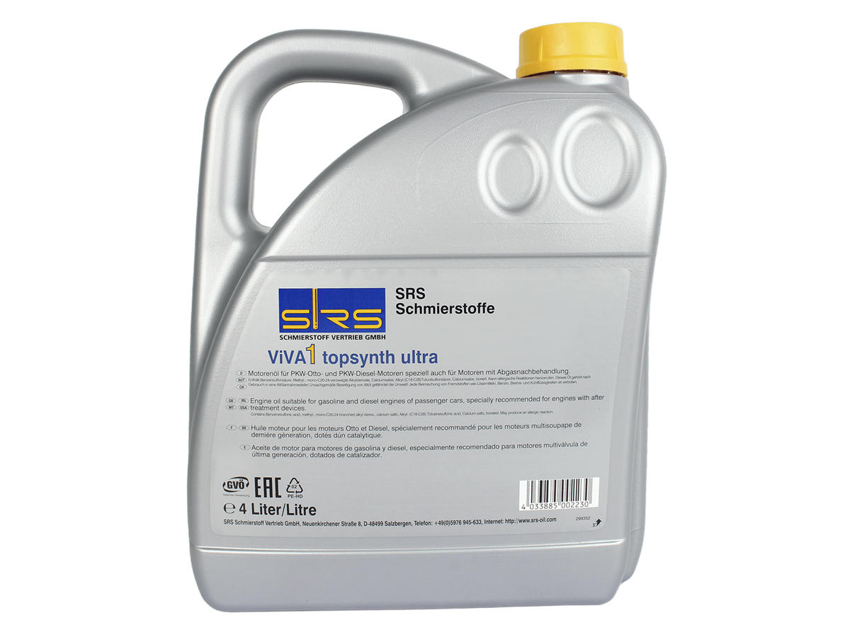 Масло моторное SRS VIVA1 TOPSYNTH ULTRA 5W30 C2/C3 4л синт. preview 1