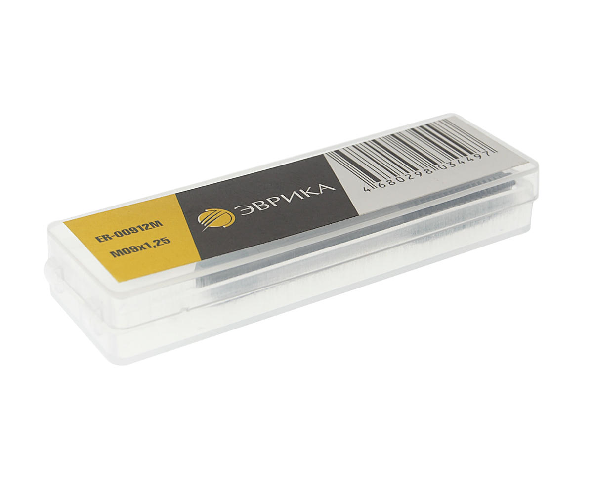 Метчик М9х1,25 (2шт) в пласт. футляре ЭВРИКА preview 1