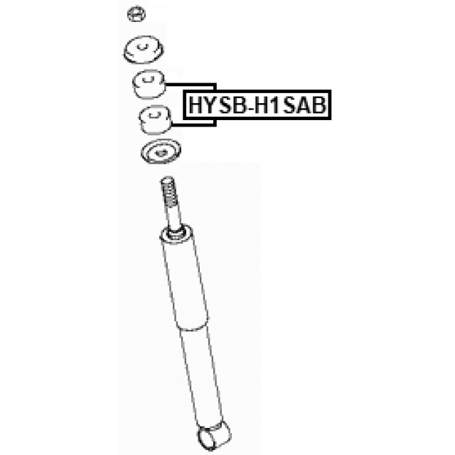 Втулка амортизатора передняя HYUNDAY H1 04- HYSB-H1SAB preview 2