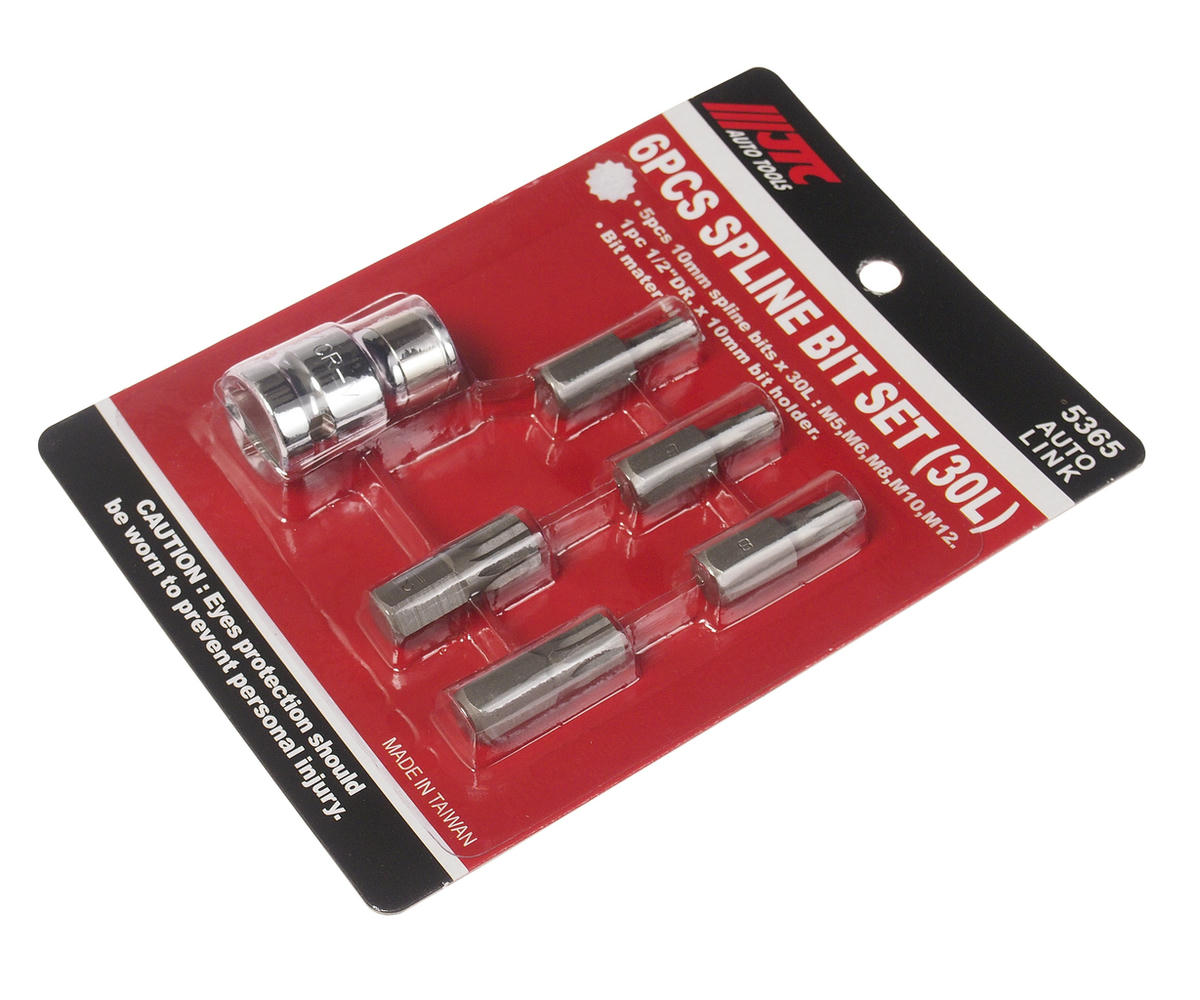 Набор вставок 1/2" 6пр сплайн с держателем М5-12 JTC preview 1