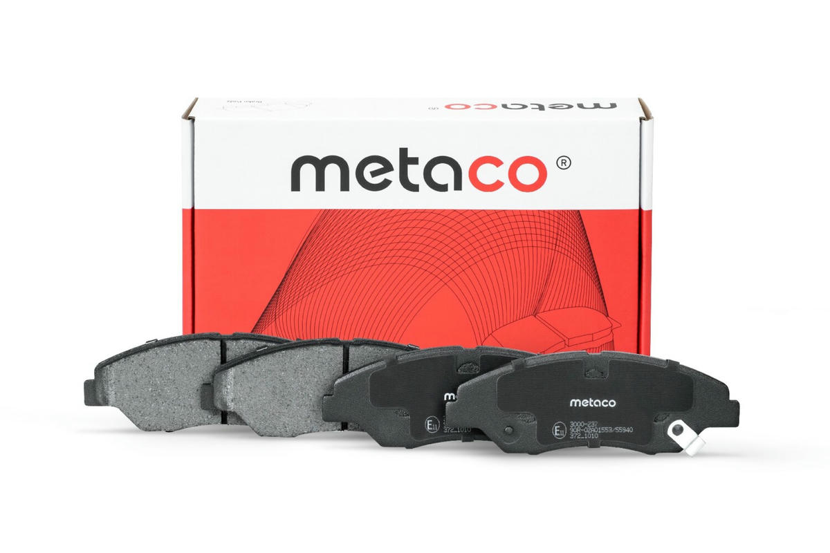 Колодки тормозные передние к-кт metaco 3000-237 preview 1