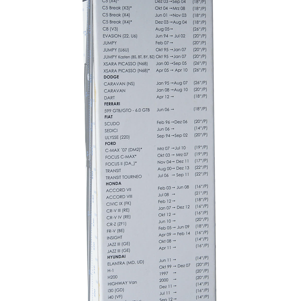 Щетка стеклоочистителя ALCA "UNIVERSAL GRAPHIT" 650мм 1шт preview 5