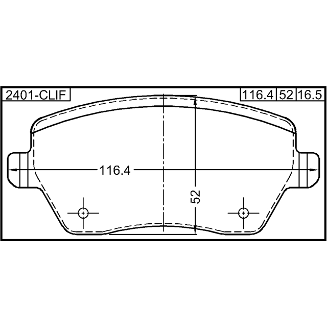 Колодки тормозные передние к-кт FEBEST 2401-CLIF preview 2
