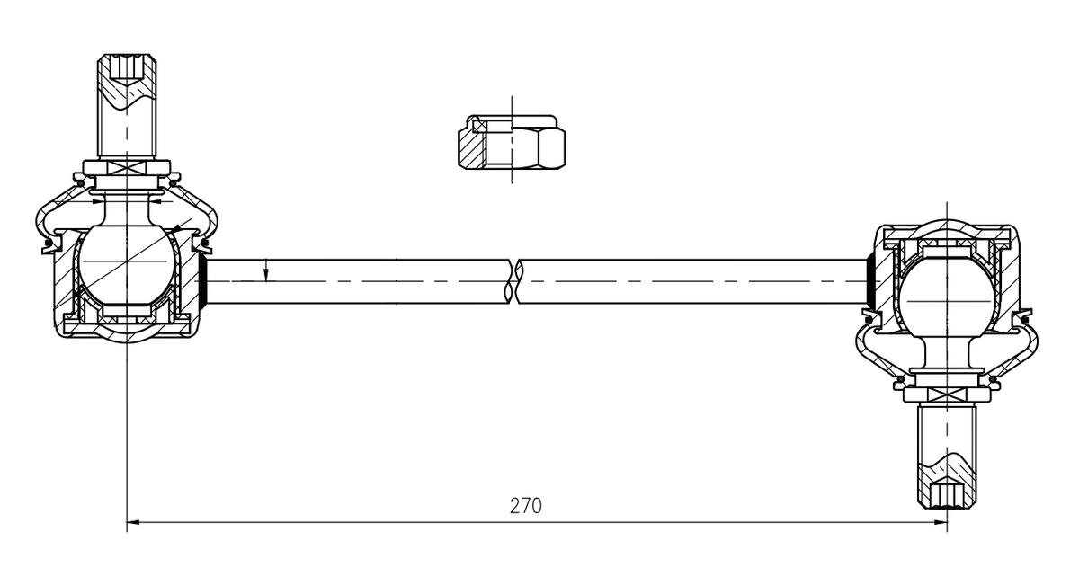 Стойка стабилизатора для а/м Kia Optima (10-) (перед.) (SP 0835) preview 3