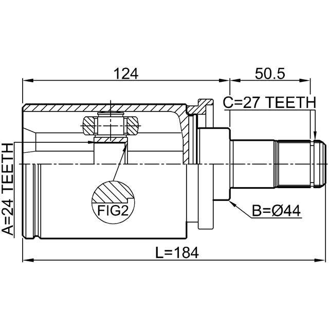 ШРУС внутренний FEBEST 1911-F30LH preview 2