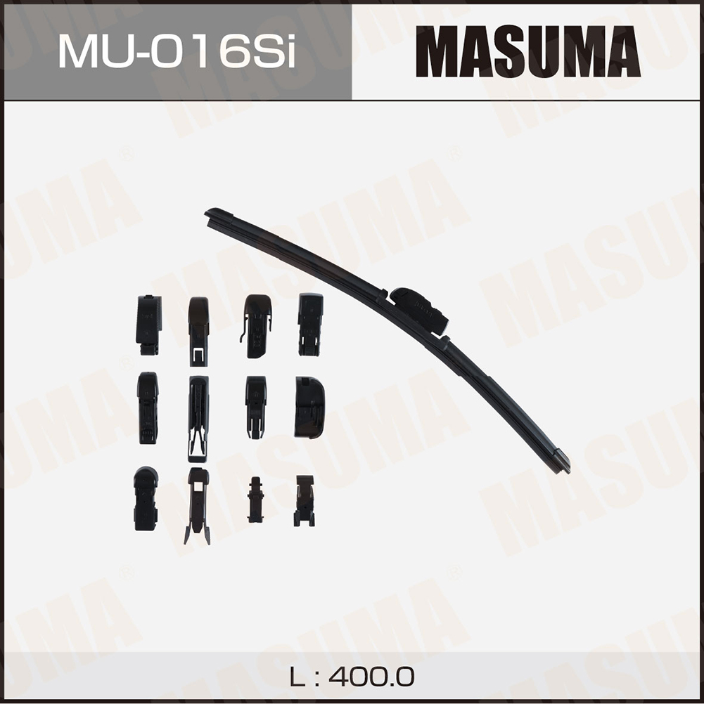 Щетка стеклоочистителя 400 мм бескаркасная 1 шт MASUMA Beam Wiper Blade MU-016Si preview 1