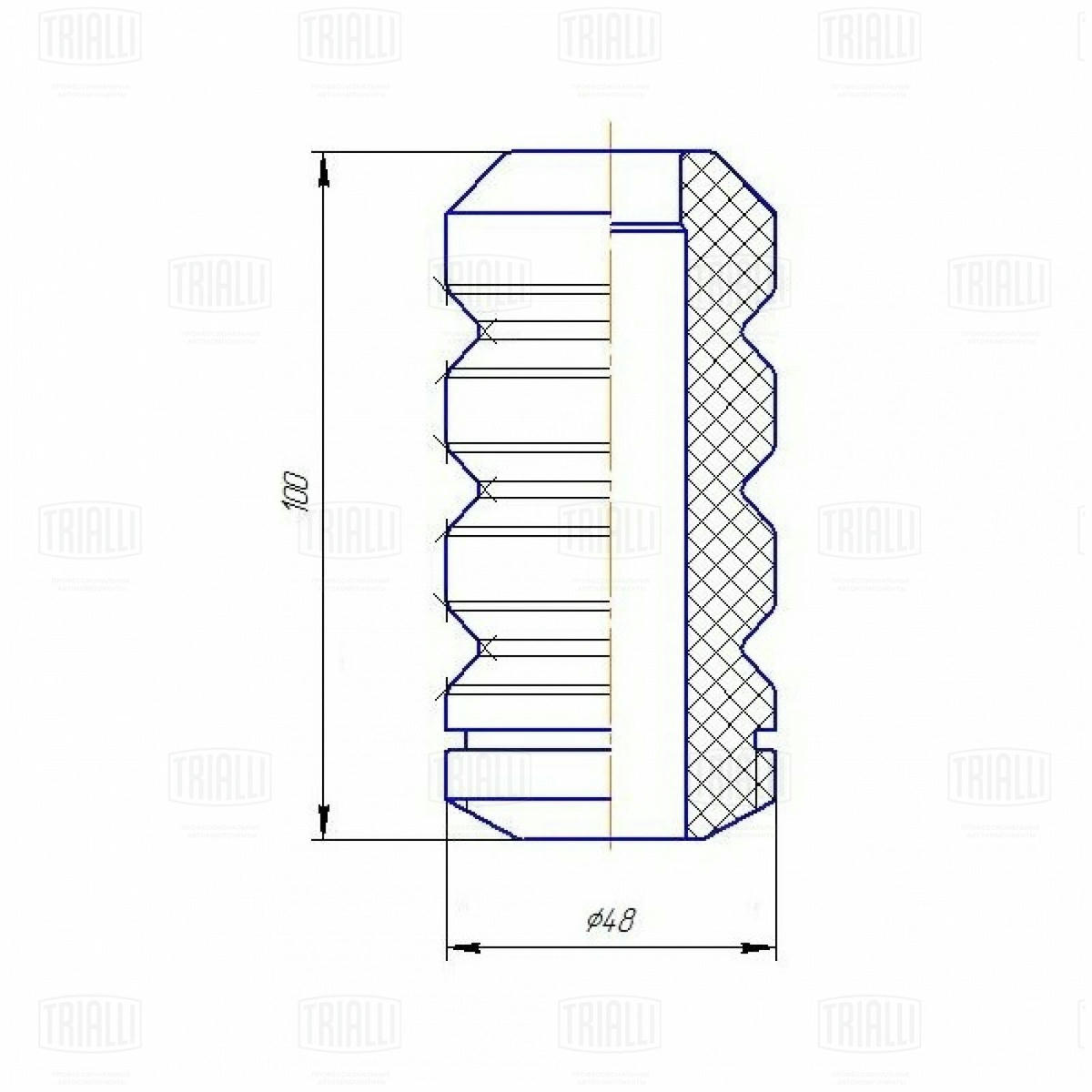 Пыльник с отбойником TRIALLI BCS 0132 preview 2