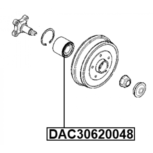 Подшипник ступицы FEBEST DAC30620048 preview 2