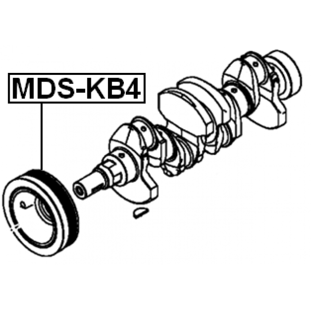 Шкив коленвала FEBEST MDS-KB4 preview 2