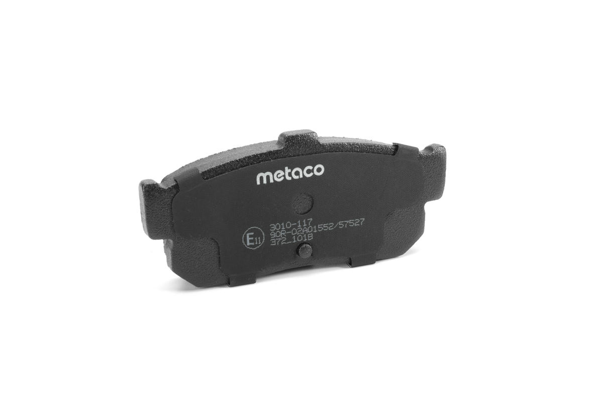 Колодки тормозные задние дисковые к-кт metaco 3010-117 preview 2