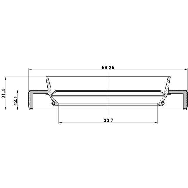 Сальник привода 33.7x56.25x12.1x21.4 preview 2